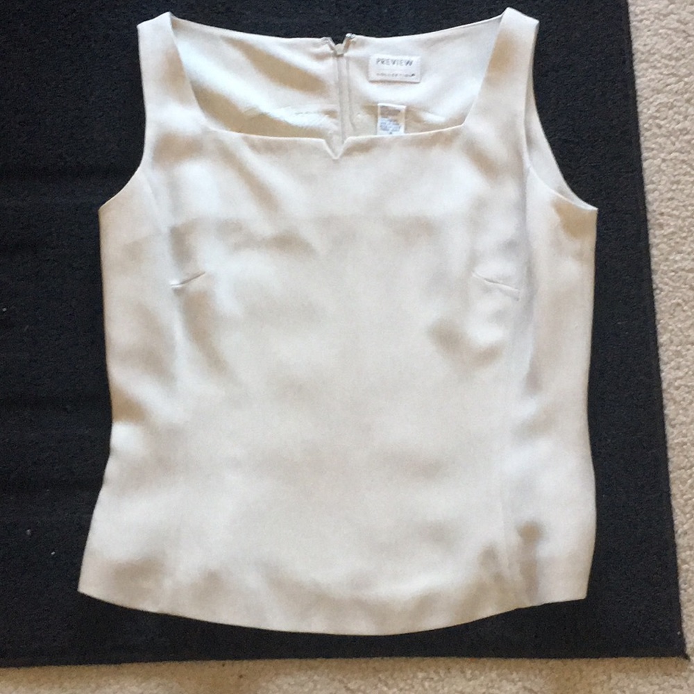 White Sleeveless Top